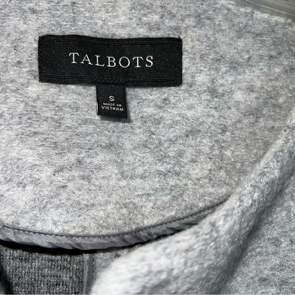 Talbots Wool Blend Button Front Sweater Coat Jack… - image 5